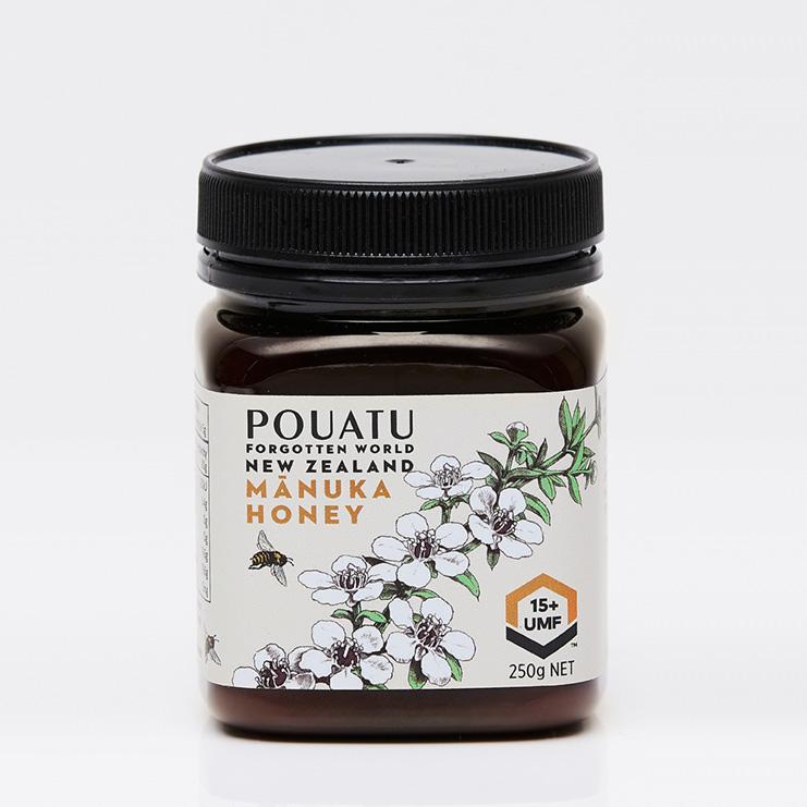 UMF15+ MĀNUKA HONEY 250G JAR Pouatu Manuka